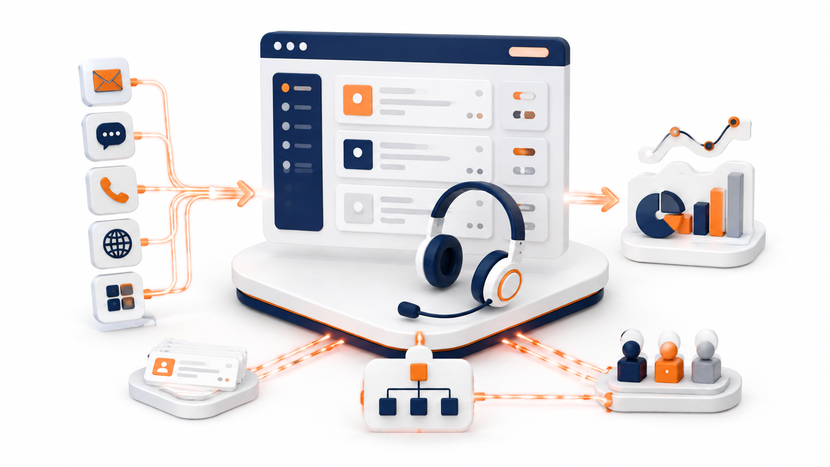 نمایی از محیط نرم‌افزار پشتیبانی و تیکتینگ سازمانی سپنتا (Help Desk & Ticketing)